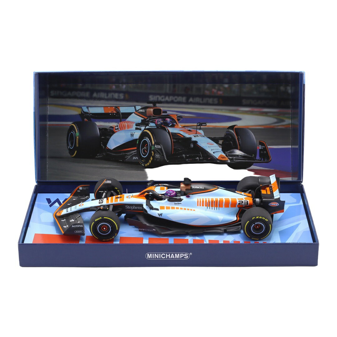 Hot Wheels - 【予約】 WILLIAMSウィリアムズ F1 FW45 2023 TEAM WILLIAMS RACING GULF No.23 SINGAPORE GP ALEXANDER / MINICHAMPS 1/18 ミニカー