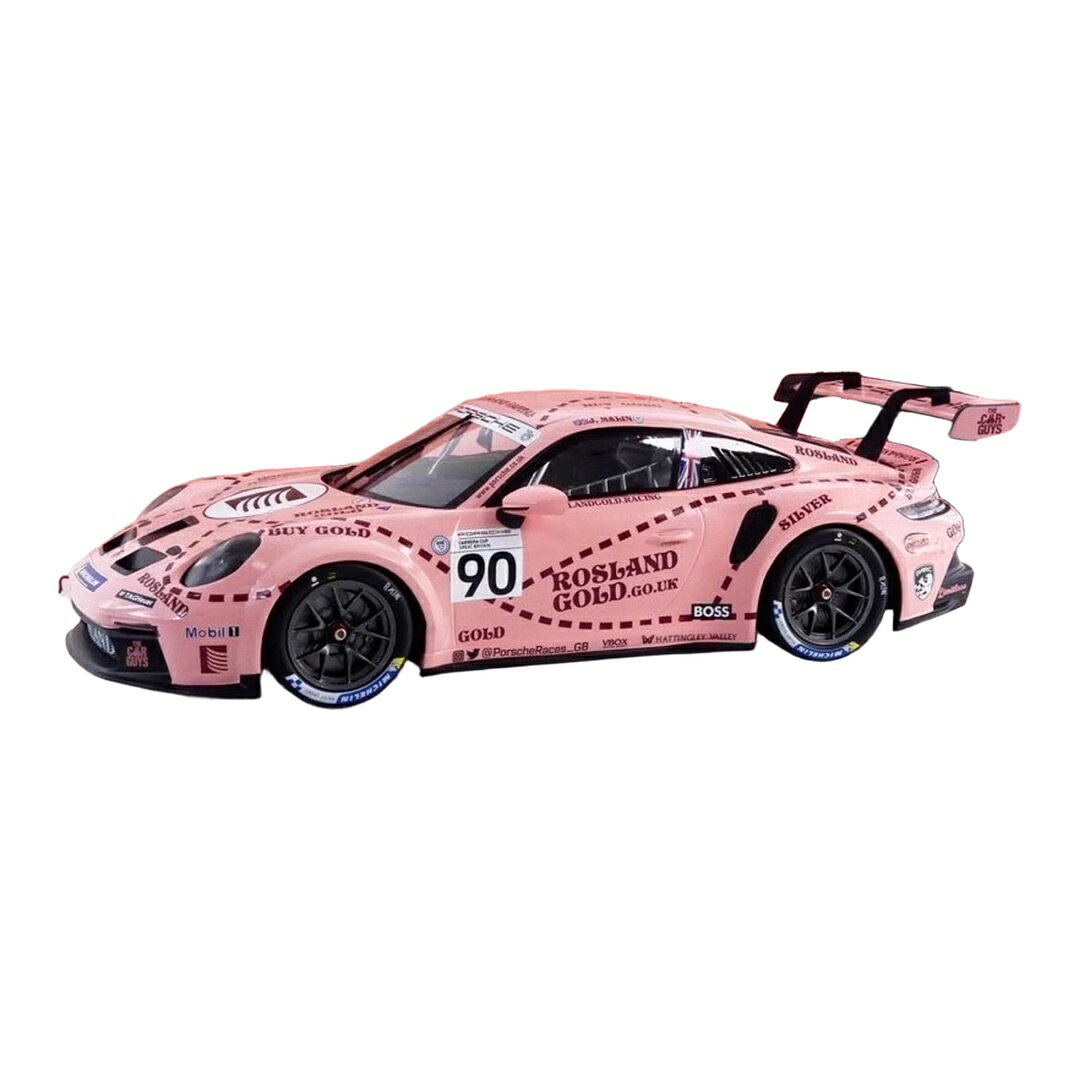 Rakuten - ポルシェ 911 GT3 カップ #90 ブランドズハッチ ポルシェカップ GB 2023 ピンク / IXO 1/18 ミニカー