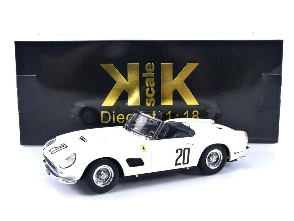 Rakuten - フェラーリ 250 GT カリフォルニア スパイダー #20 ル・マン24時間 1960 ホワイト / KK Scale 1/18 ミニカー