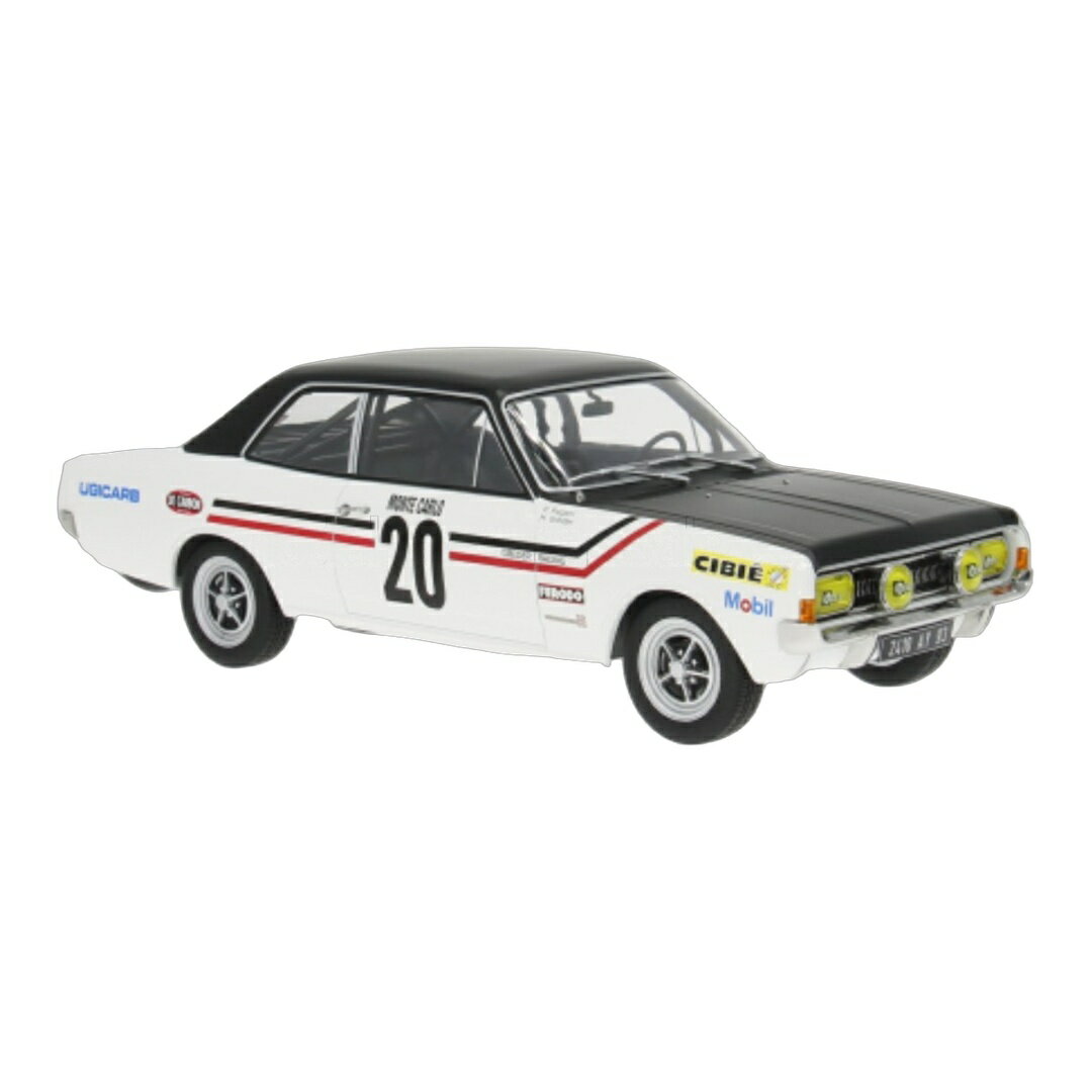 2026年発売予定 Opelオペル Commodore GS/E #20 ラリーモンテカルロ 1971 Henri Greder Pierre Pagani ホワイト ブラック / MCG 1/18 ミニカー