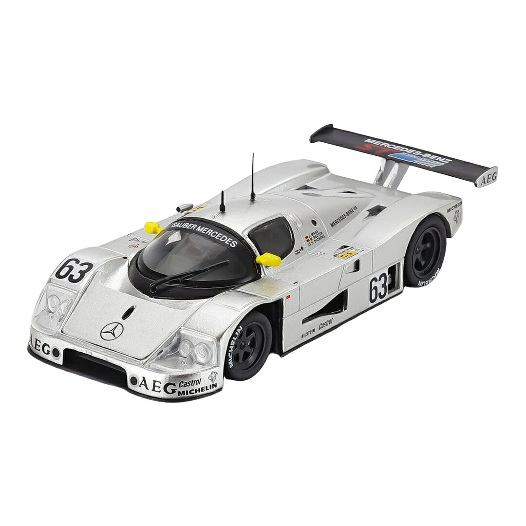 SAUBER MERCEDES BENZ C9 5.0L TURBO V8 1989 TEAM SAUBER MERCEDES No.63 WINNER 24h LE MANS J / EDICOLA 1/43 ミニカー