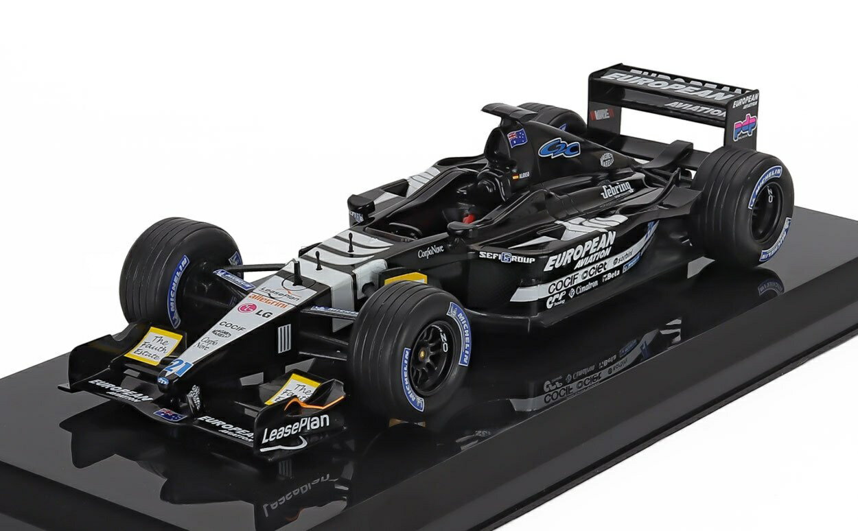 Minardiミナルディ F1 PS01 2001 Team European No.21 Fernando Alonso ブラック ホワイト / EDICOLA 1/24 ミニカー