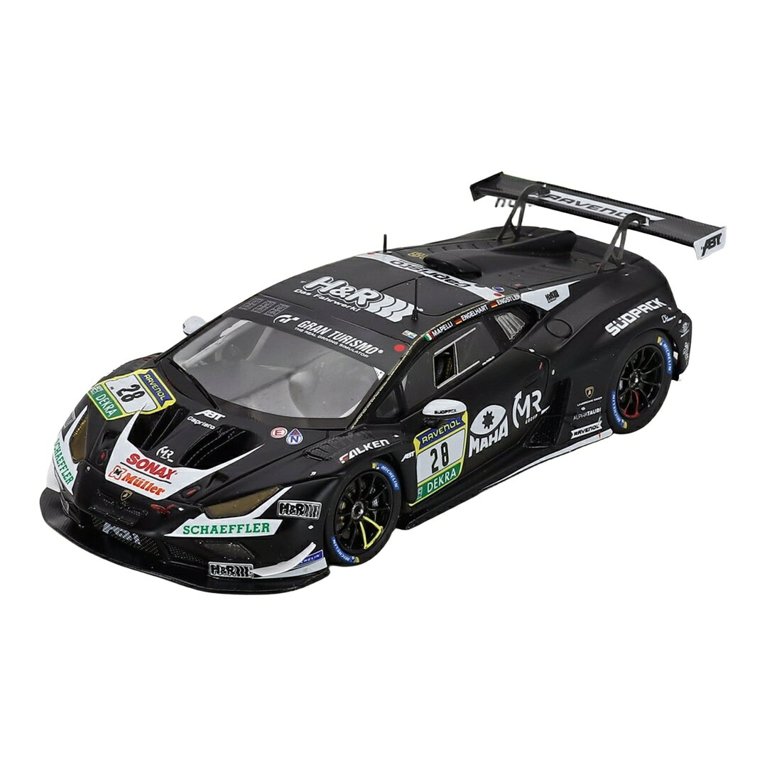 LAMBORGHINI HURACAN GT3 EVO II 2025 No.28 ABT SPORTSLINE 24h NURBURGRING M.MAPELLI C.ENGELHA / Spark 1/43 ミニカー