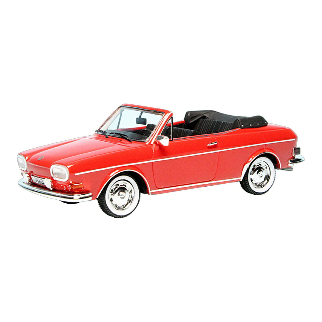 VWフォルクスワーゲン 411L Karmann コンバーチブル プロトタイプ 1968 Germany レッド 333台限定 / AutoCult 1/43 ミニカー