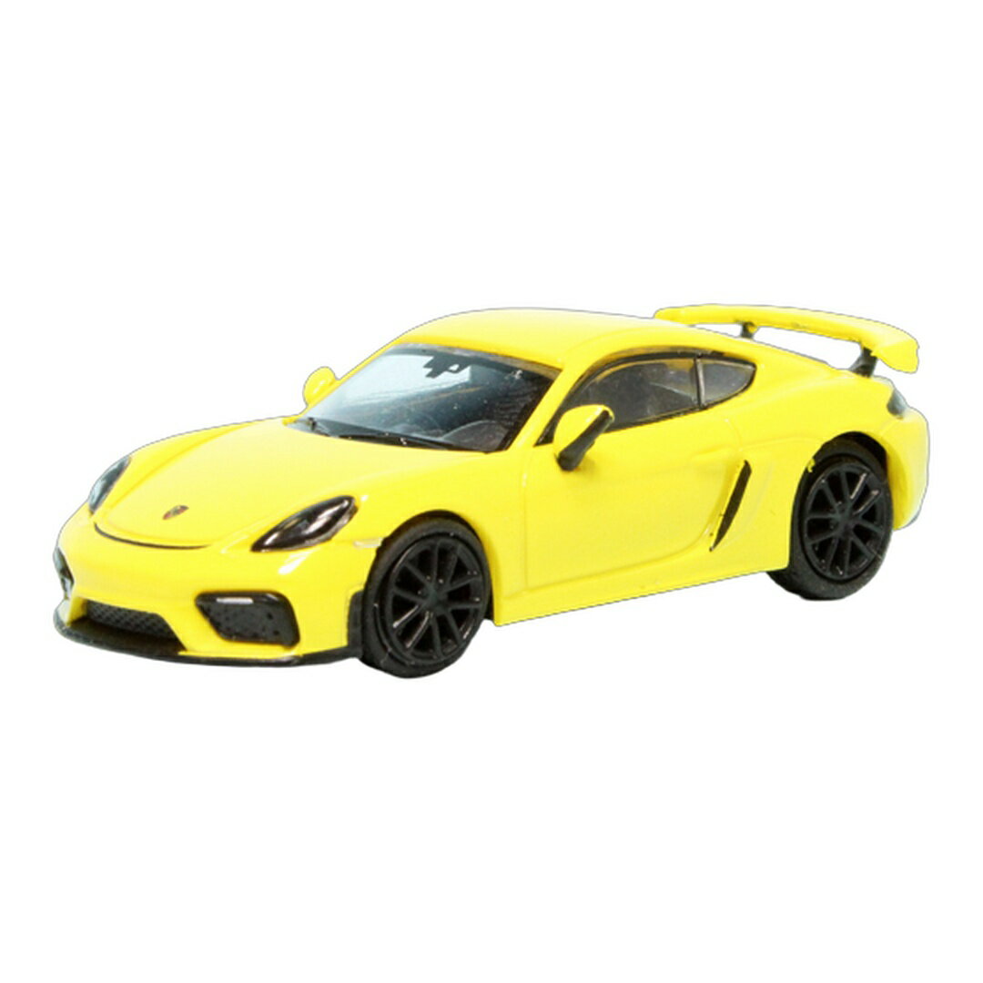 Porscheポルシェ Caymanケイマン GT4 2019 イエロー 限定版 / Minichamps 1/87 ミニカー