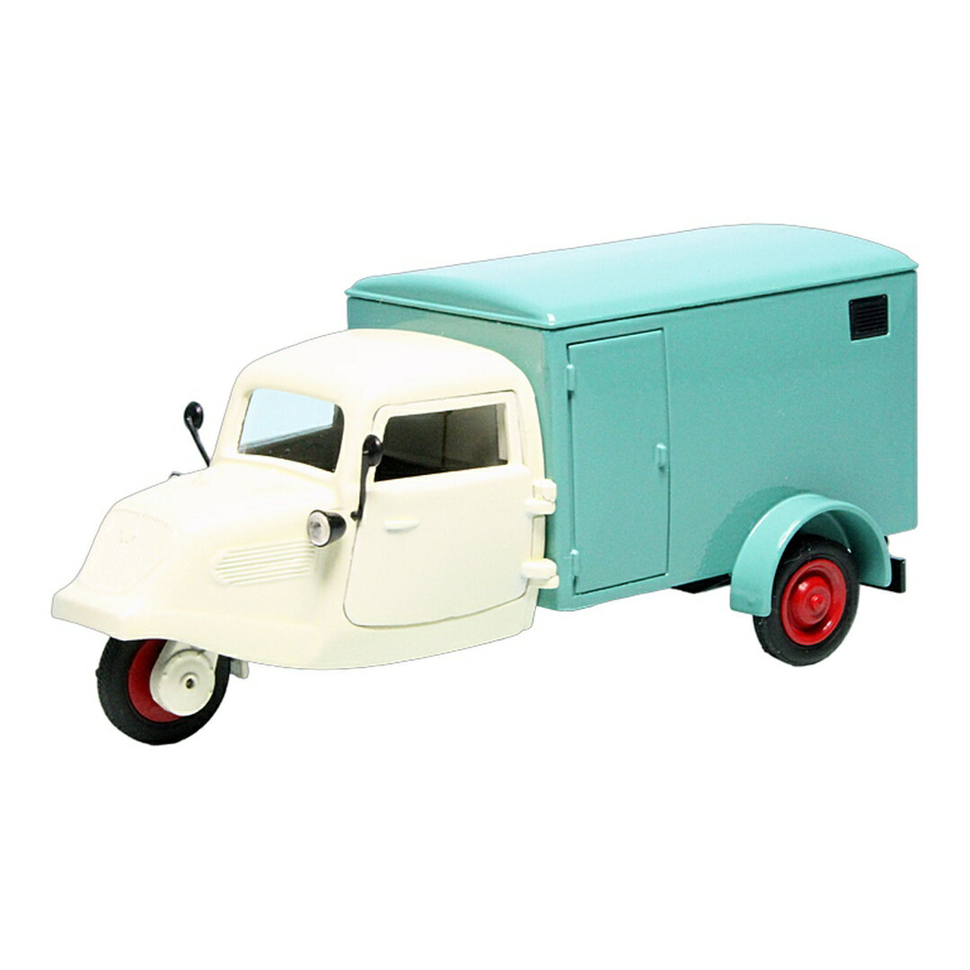Tempoテンポ Hanseat Dreirad ボックスボディ ホワイト/ティール / Schuco 1/43 ミニカー