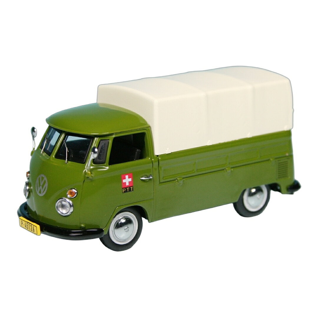 Rakuten - VWフォルクスワーゲン T1 Bulli プラットフォーム ターポリン PTT Swiss Post St?rungsdienst 1000台限定 / Schuco 1/43 ミニ