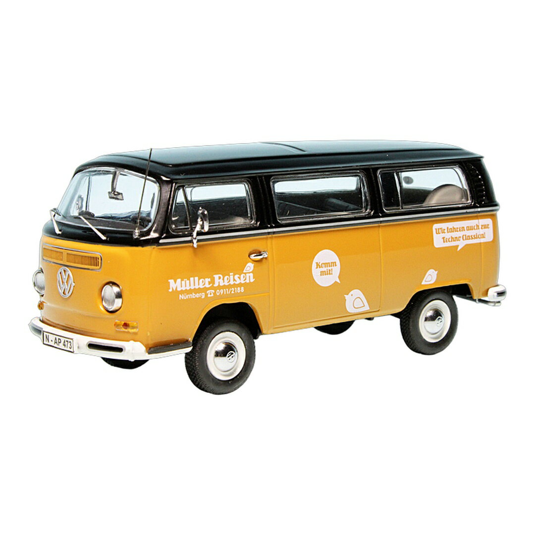 VWフォルクスワーゲン T2a Bus Luxusbus Muller Reisen 100台限定 / Schuco 1/43 ミニカー