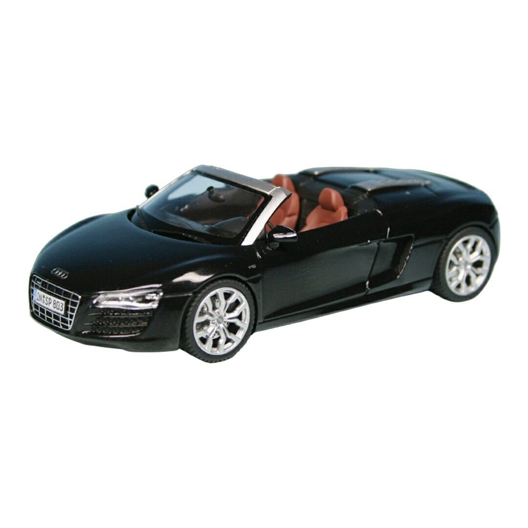 Audiアウディ R8 5.2 FSI V10 Quattro Spyder 2009 Audi Special Model ブラック 1000台限定 / Schuco 1/43