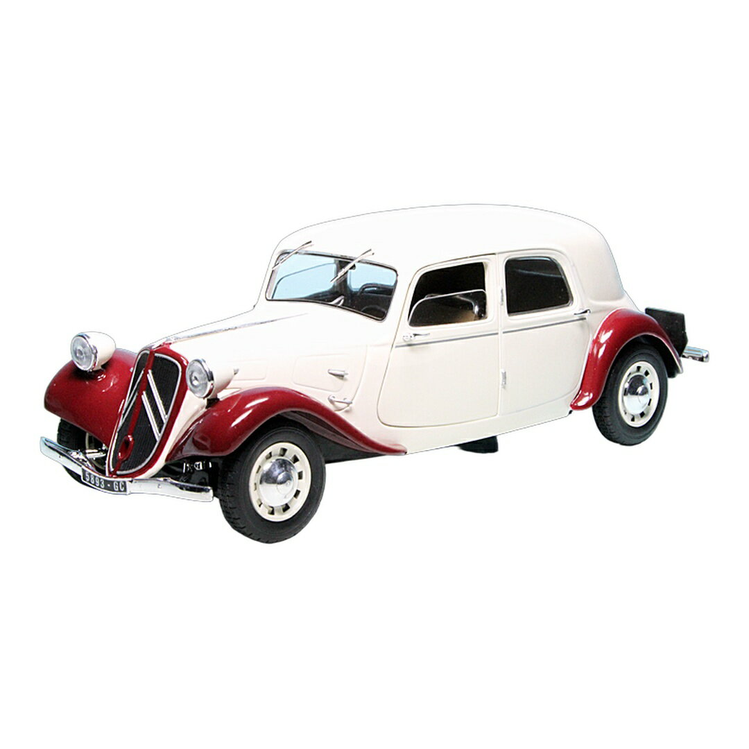 Citroenシトロエン Traction 11 B 1938 ホワイト/レッド / Solido 1/18 ミニカー