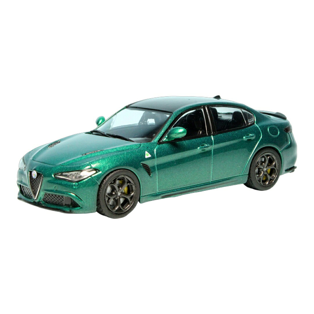 Alfa Romeoアルファロメオ Giuliaジュリア Quadrifoglioクアドリフォリオ 2017 メタリックグリーン / Solido 1/43 ミニカー