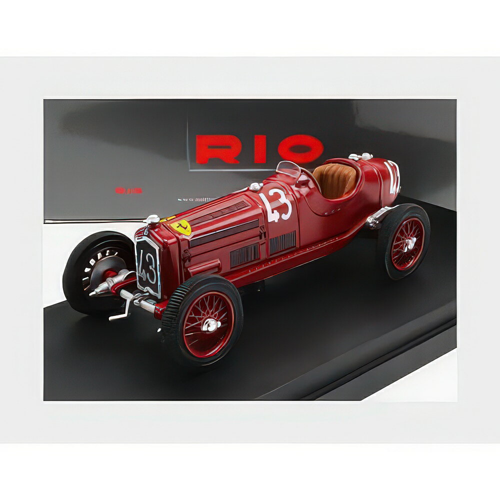アルファロメオ P3 Tipo B #43 レッド コッパ・アチェルボ 1935 T.Nuvolari / Rio 1/43 ミニカー