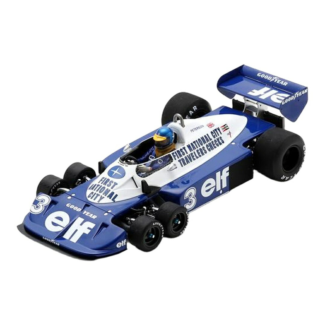 ティレル P34 3 ブルー ホワイト ドイツGP 1977 ロニー ピーターソン / Spark 1/18 ミニカー
