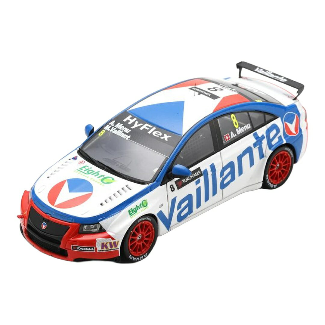 シボレー クルーズ 1.6T #8 ホワイト ブルー レッド WTCC ポルティマン 2012 A.Menu / Spark 1/43 ミニカー