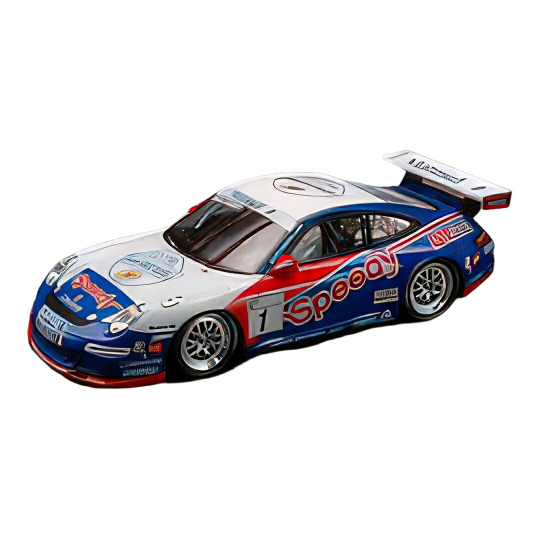 ポルシェ 997 GT3 #1 ホワイト ブルー レッド ポルシェカレラカップ 2009 Anthony Beltoise / Spark 1/43 ミニカー