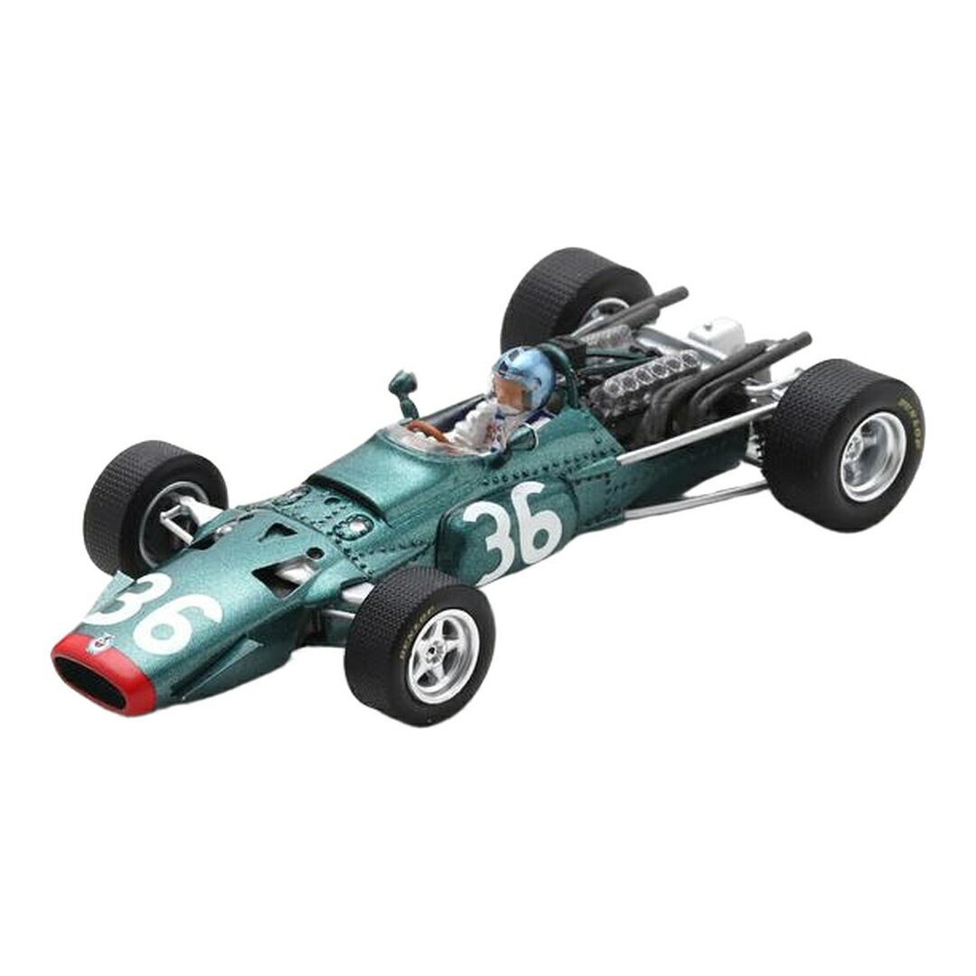 BRM F1 P126 #36 フランスGP 1968 グリーンメタリック P.Courage / Spark 1/43 ミニカー