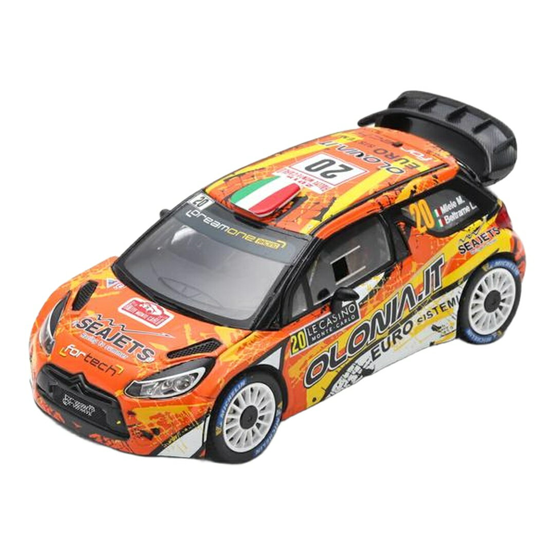 シトロエン DS3 WRC #20 オレンジ ラリー・モンテカルロ 2019 M.Miele L.Beltrame / Spark 1/43 ミニカー