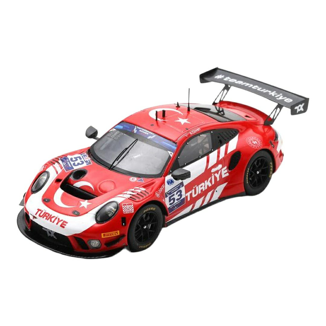 ポルシェ 911 GT3 R #53 チームトルコ FIAモータースポーツゲームス 2022 A.Guven / Spark 1/43 ミニカー