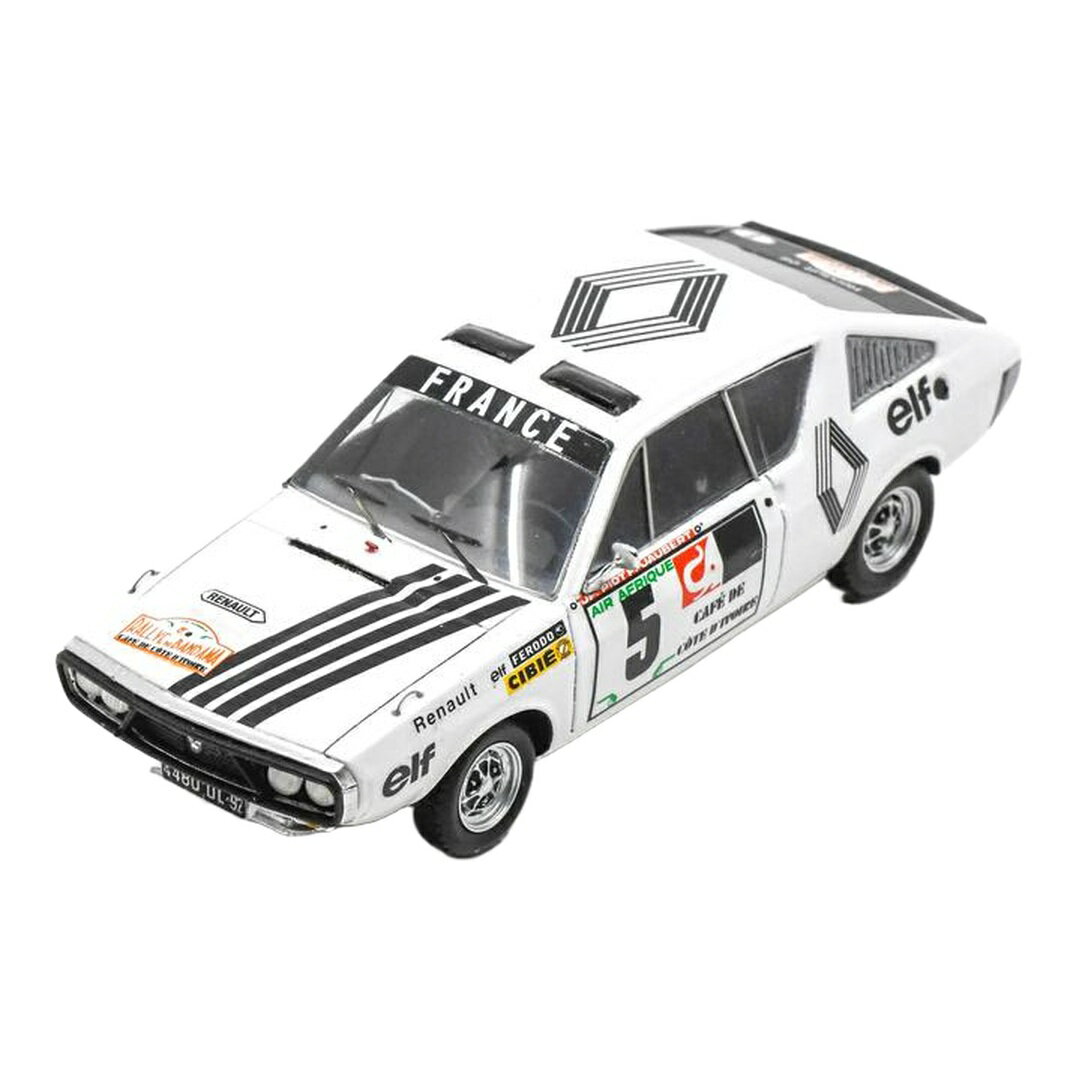 ルノー R17 #5 ホワイト ラリー・バンダマ 1973 J.F.Piot F.Jaubert / Spark 1/43 ミニカー