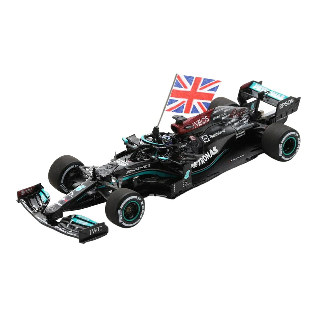 Rakuten - メルセデスAMG F1 W12 #44 イギリスGP優勝 2021 ルイス・ハミルトン (フラッグ付き) / Spark 1/43 ミニカー