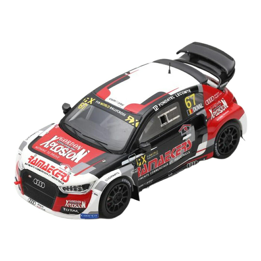 アウディ A1 S1 RX クワトロ 67 世界ラリークロス選手権 ベルギー 2018 Francois Duval / Spark 1/43 ミニカー