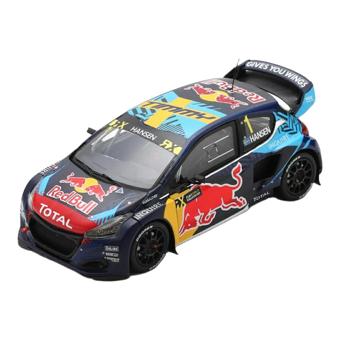 Rakuten - プジョー 208 WRX レッドブル チームハンセン #1 世界ラリークロス選手権 スペイン 2020 Timmy Hansen / Spark 1/43 ミニカー
