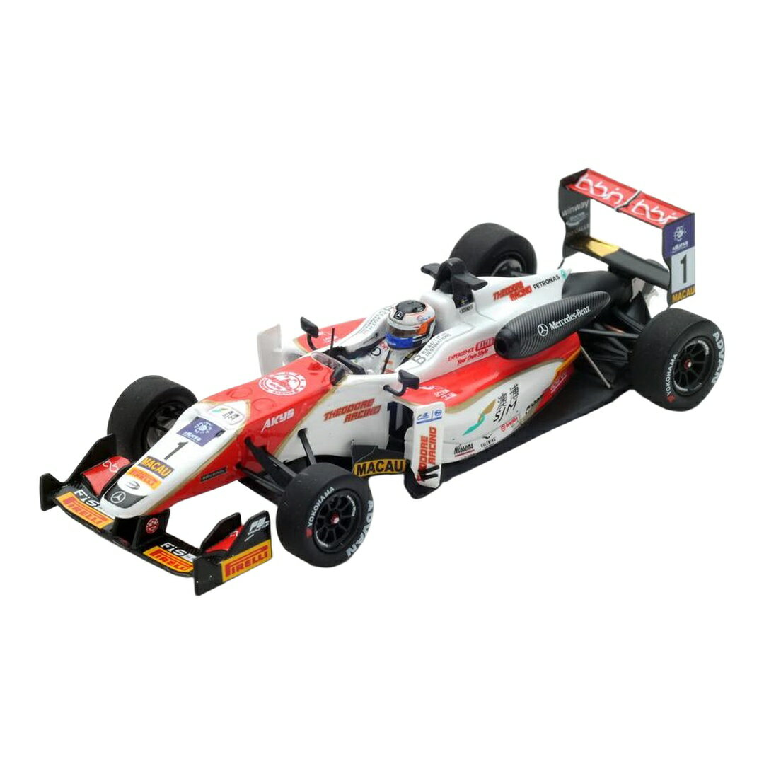ダラーラ F3 F312 チームメルセデス セオドールレーシング ホワイト レッド #1 マカオGP 2016 Felix Rosenqvist / Spark 1/43 ミニカー
