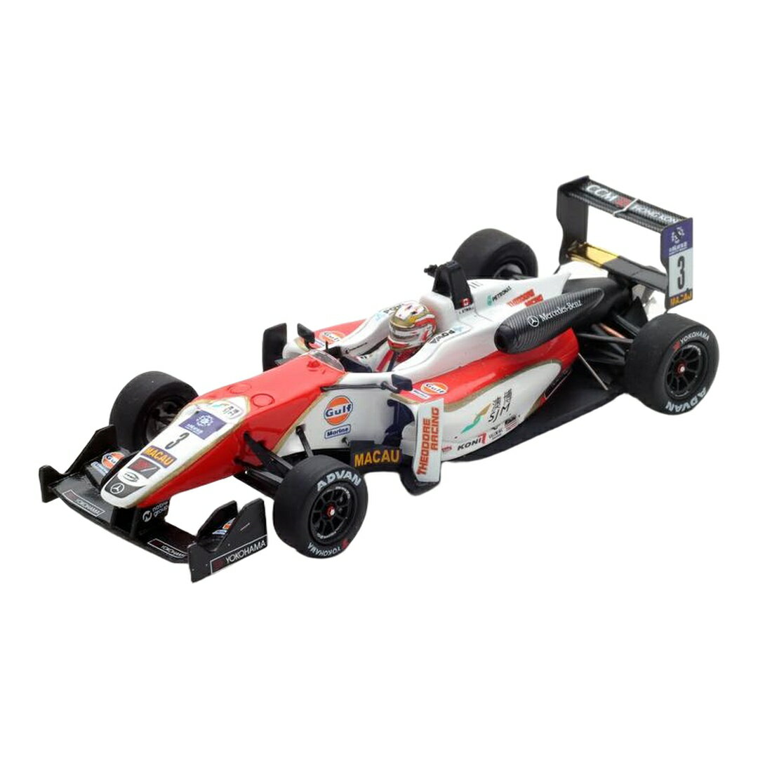 Rakuten - ダラーラ F3 Sjm メルセデス・ベンツ チーム セオドールレーシング #3 ホワイト レッド マカオGP 2015 L.Stroll / Spark 1/43 ミニカー