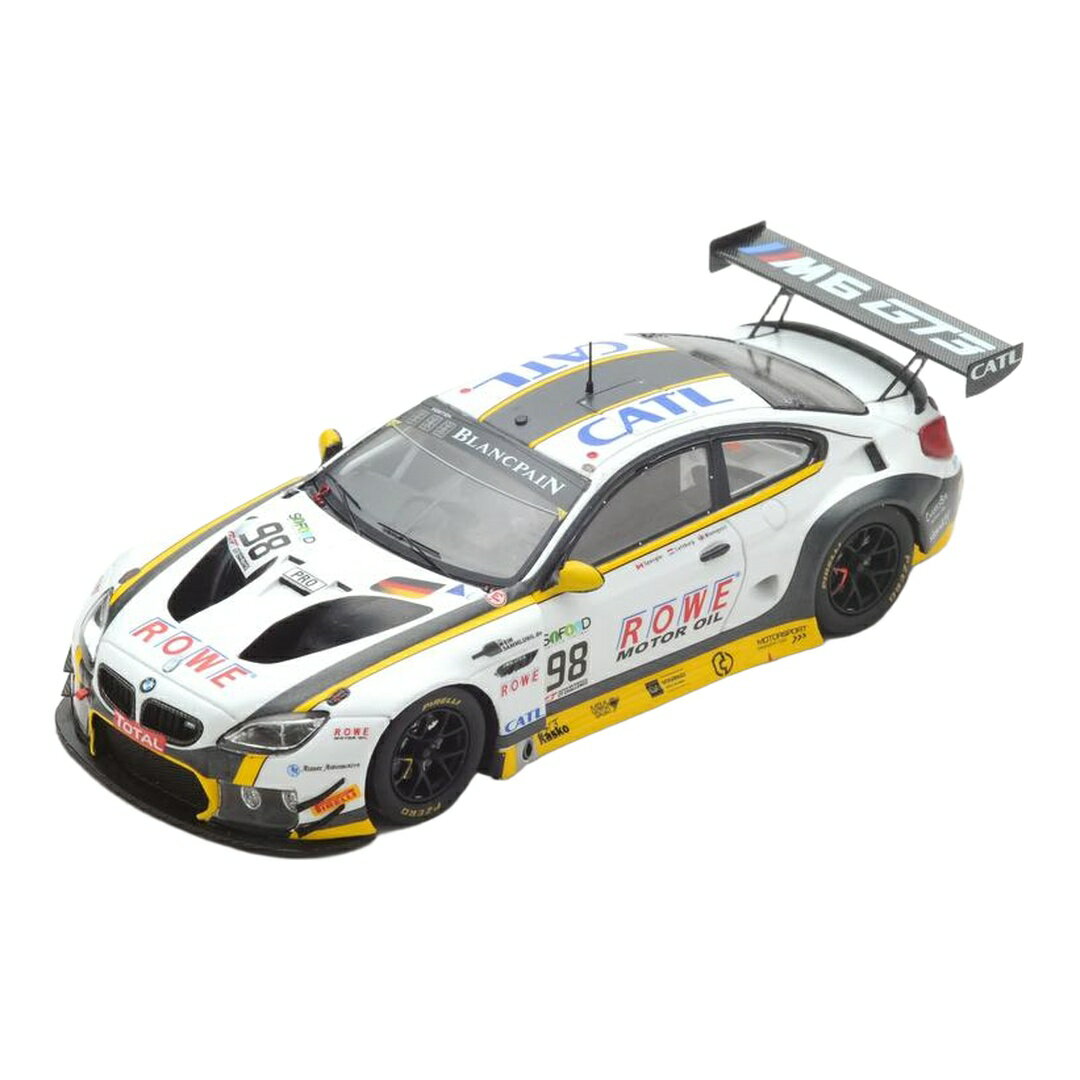 BMW M6 GT3 チーム・ロウ・レーシング #98 24時間スパ 2017 T.Blomqvist N.Catsburg B.Spengler ホワイト イエロー / Spar
