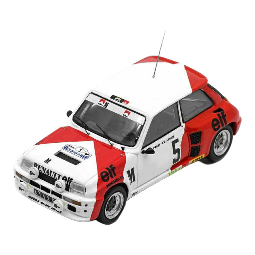 ルノー R5 ターボ 1982 ホワイト/レッド #5 ラリー・デュ・ヴァール A.Prost J.M.Andrie / Spark 1/43 ミニカー