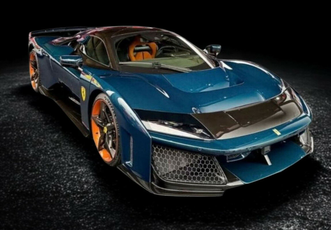 Ferrariフェラーリ F80 metal diecast full open Full carbon blue POLYFOAM PACK / BBR 1/18 ミニカー