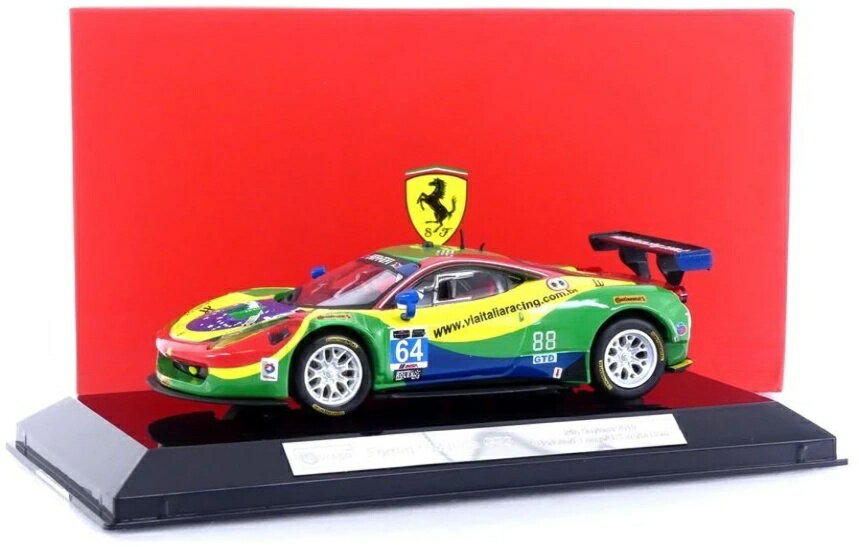 フェラーリ 458 イタリア GT3 64 2015 グリーン / Bburago 1/43 ミニカー