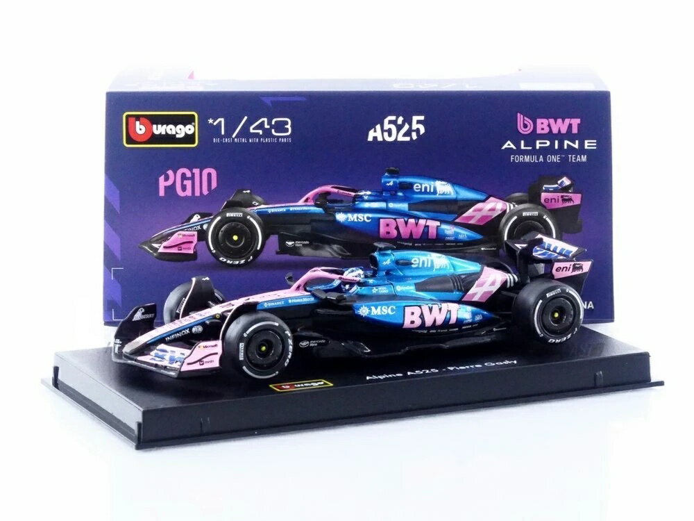 アルピーヌ A525 ピエール・ガスリー #10 2025 / Bburago 1/43 ミニカー