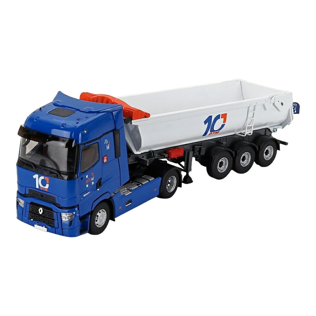 Rakuten - Renaultルノー T-LINE HIGH トラック ダンプカー DTM TRANSPORTS 2021 ブルー/ホワイト MOVIMENTO TERRA / ELIGOR 1/43 ミニカー トラック模型