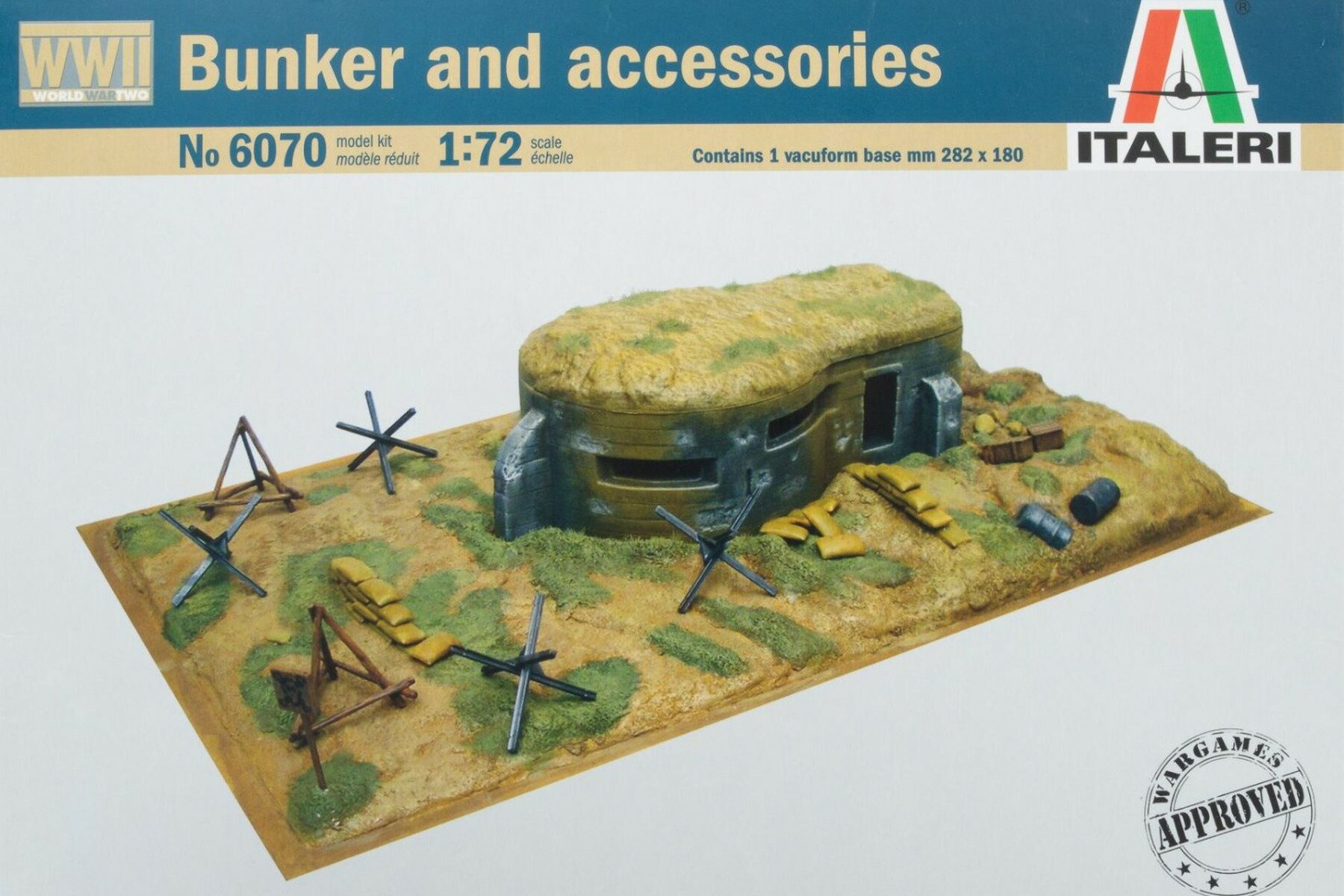 Bunker and Accessories WWII 組み立てプラモキット模型 ミリタリー /Italeri 1/72