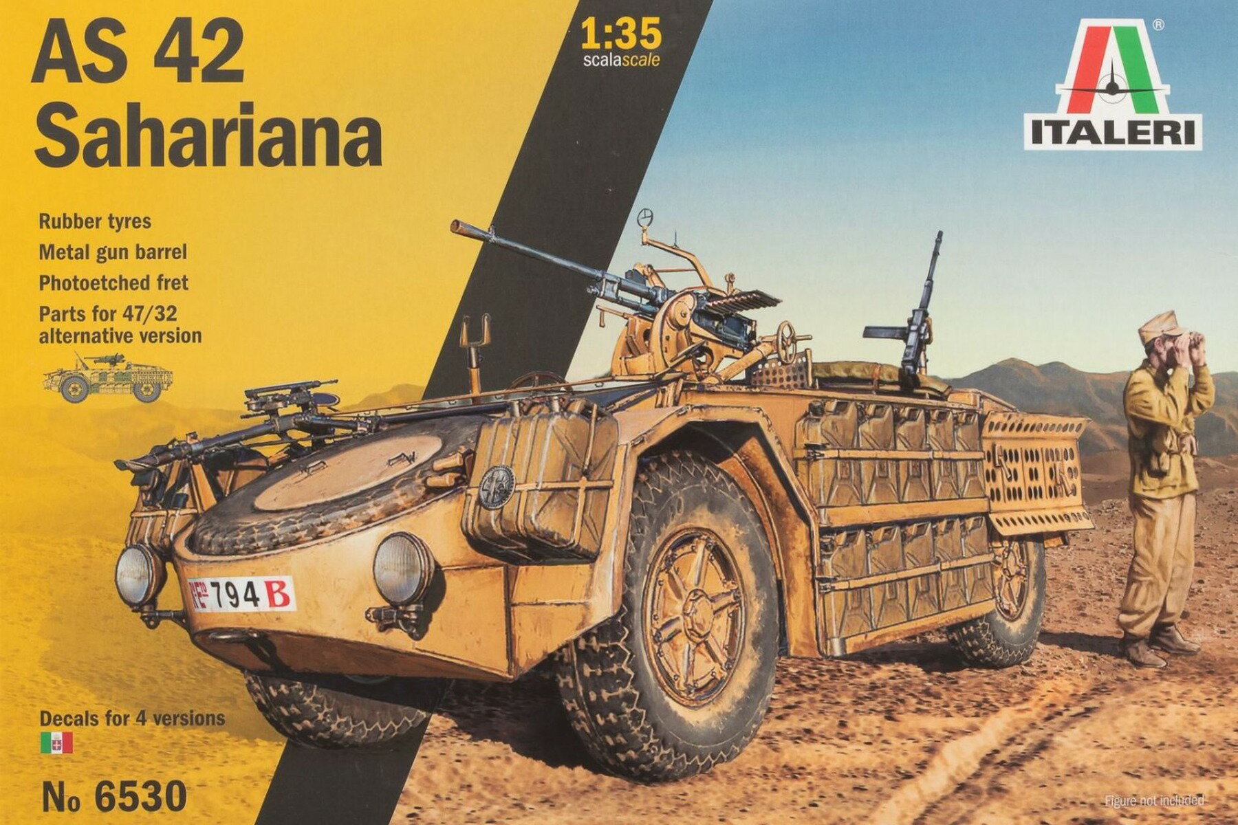 AS 42 Sahariana サハリアナ 組み立てプラモキット模型 装甲車 /Italeri 1/35