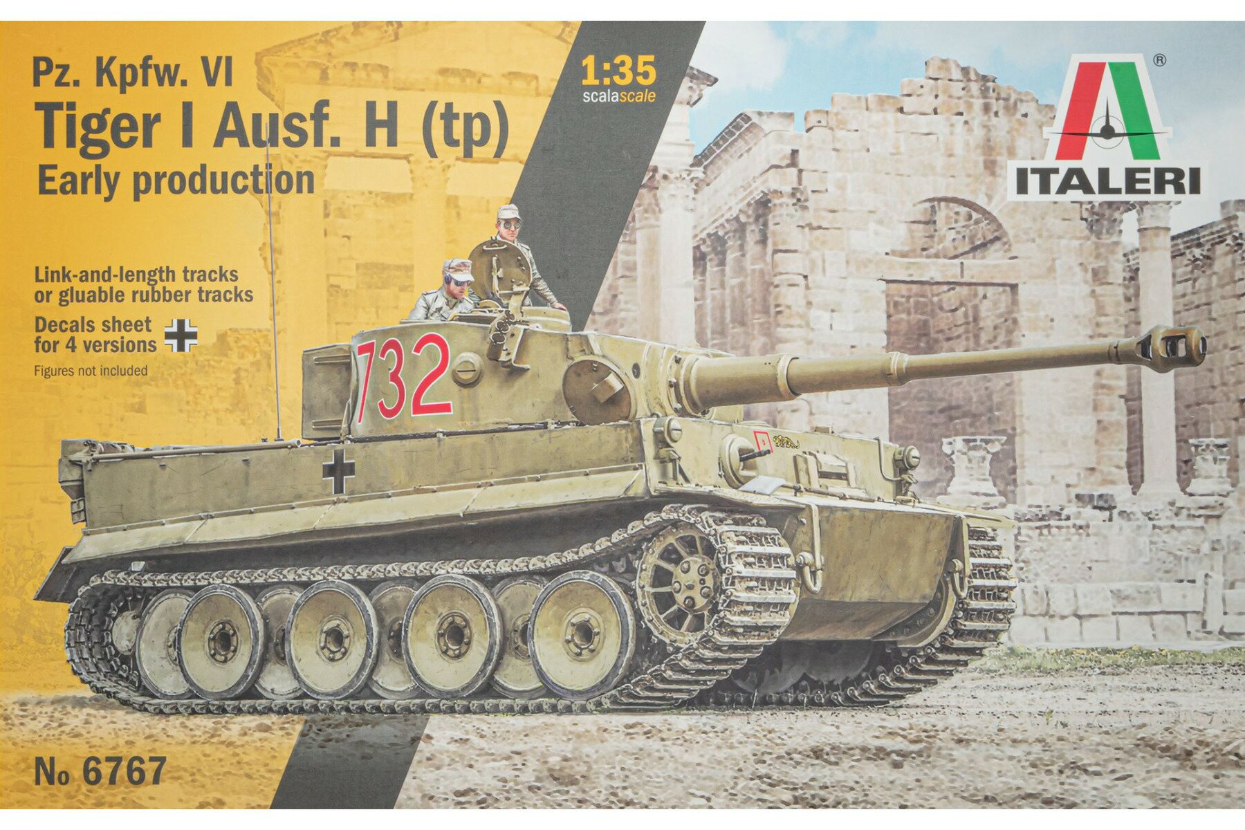 Sd.Kfz.181 Panzerkampfwagen VI Tiger I Ausf.E tp Early Production 組み立てプラモキット模型 戦車 /ITALERI 1/35