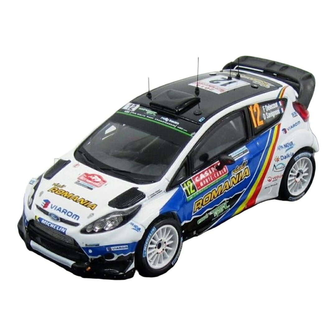  Fordフォード Fiesta RS WRC #12 ラリーモンテカルロ 2014 F.Delecour D.Savignoni ホワイト ブルー ブラック / IXO 1/43 ミニカー