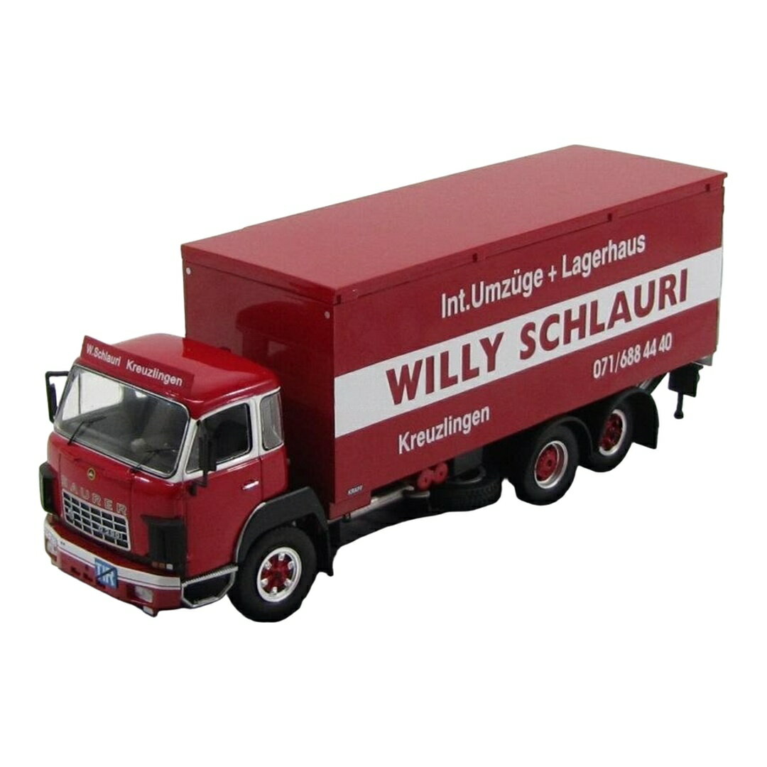  Saurerサウラー D290 1978 Willy Schlauri レッド/ホワイト / IXO 1/43 ミニカー トラック模型