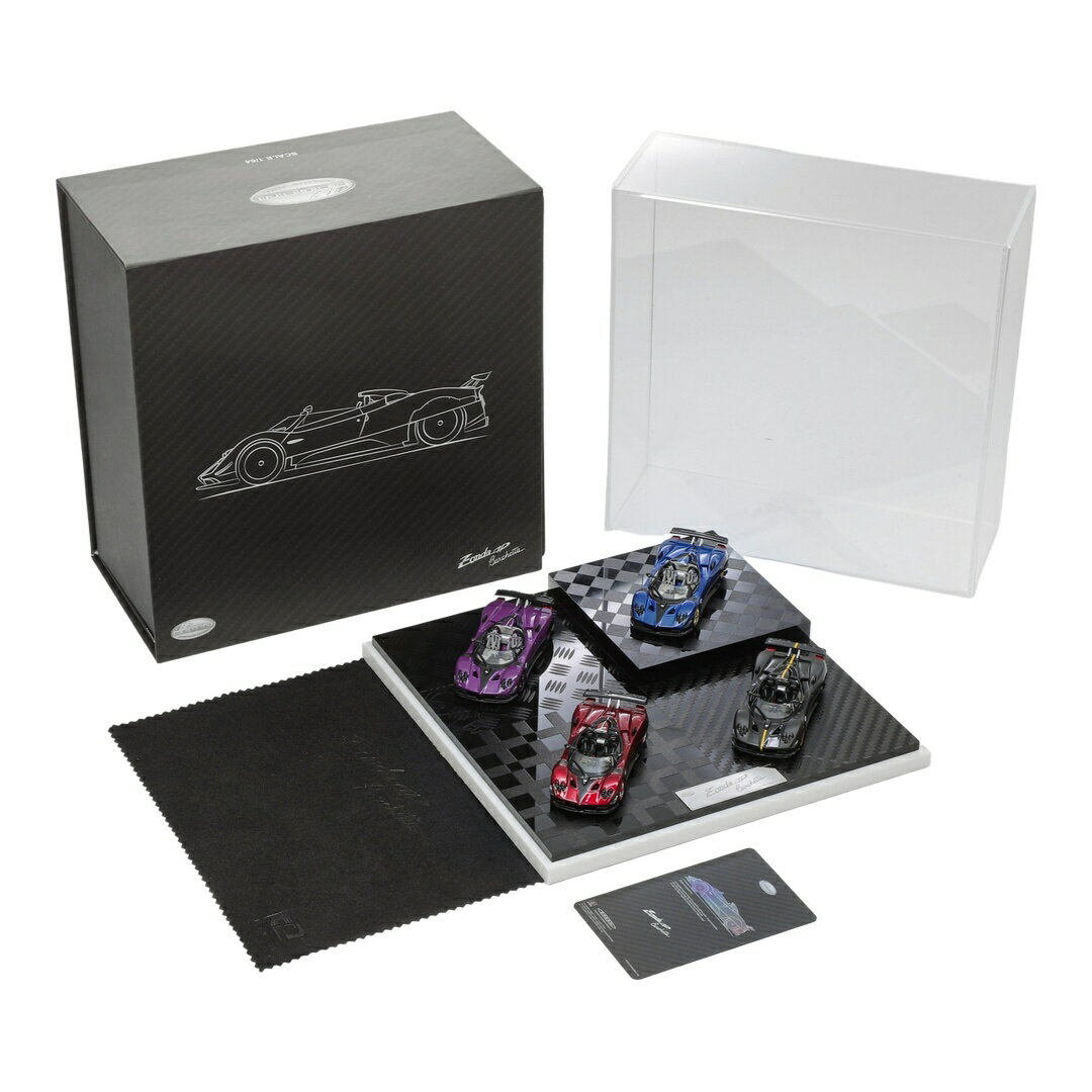 Rakuten - 【予約】2026年発売予定 Paganiパガーニ Zondaゾンタ HP Barchetta 2018 4台セット パープル/ブルー/レッド/ブラック 699台限定 / LCD 1/64 ミニカー