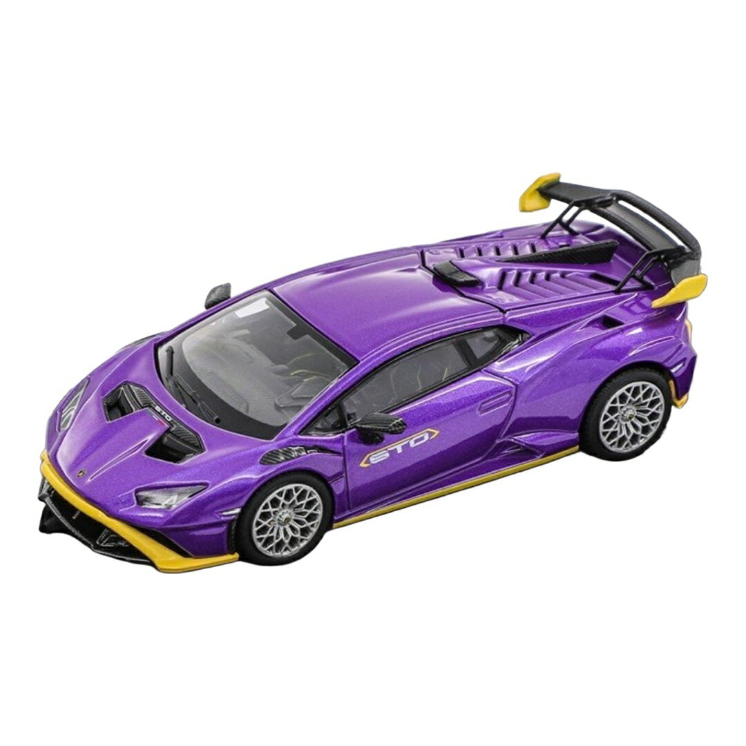 Rakuten - 【予約】2026年発売予定 Lamborghiniランボルギーニ Huracanウラカン STO LP610-4 2023 パープル イエロー / LCD 1/64 ミニカー