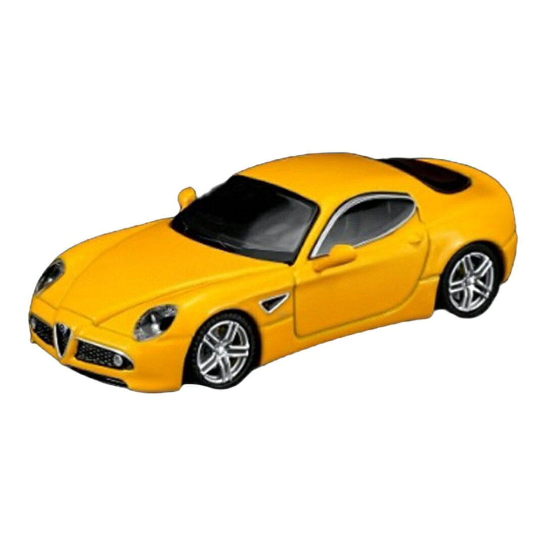 【予約】2026年発売予定 Alfa Romeoアルファロメオ 8C Competizione 2008 イエロー / MOTORHELIX 1/64 ミニカー