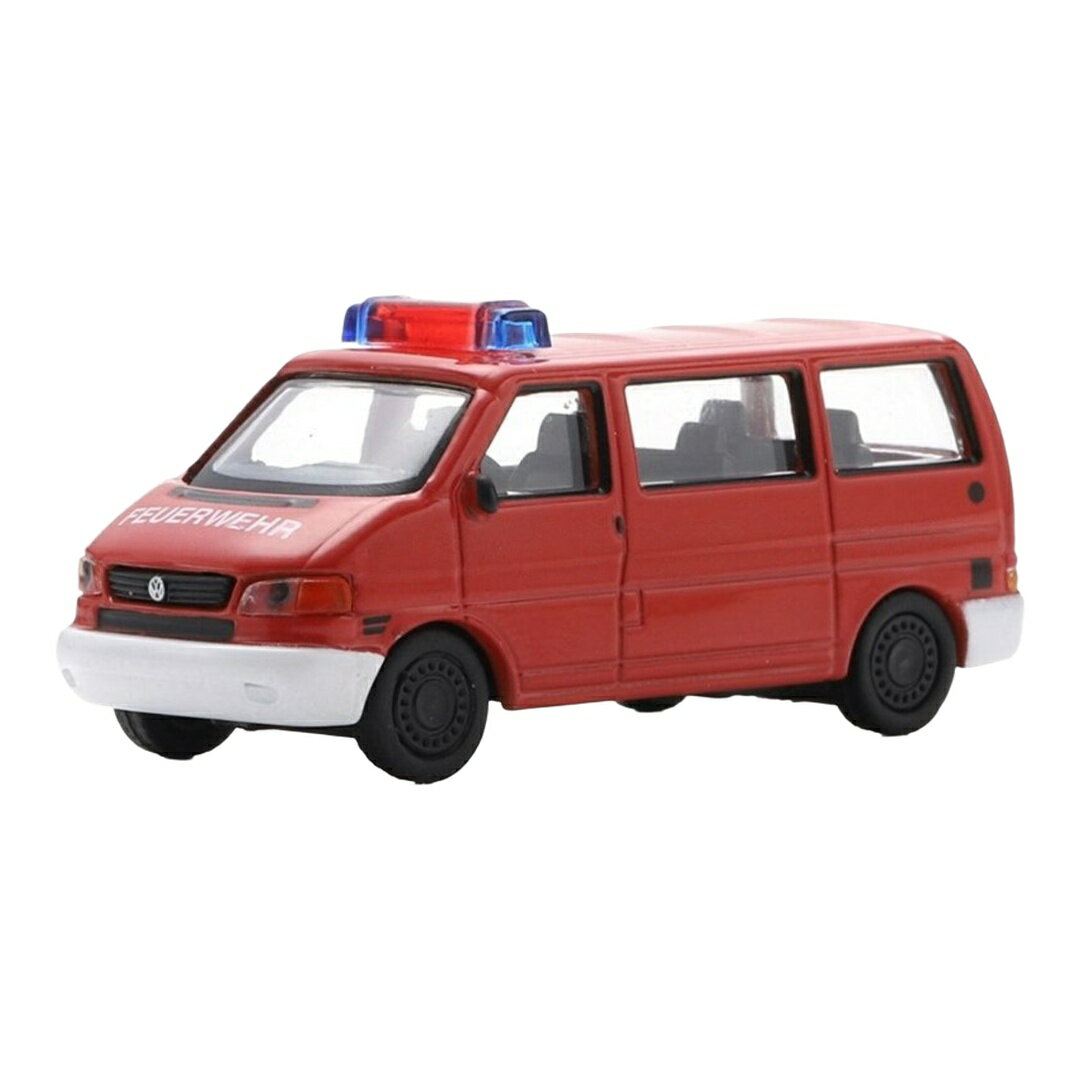 VWフォルクスワーゲン T4 ミニバス FEUERWEHR 消防車 2000 レッド / Schuco 1/87 ミニカー