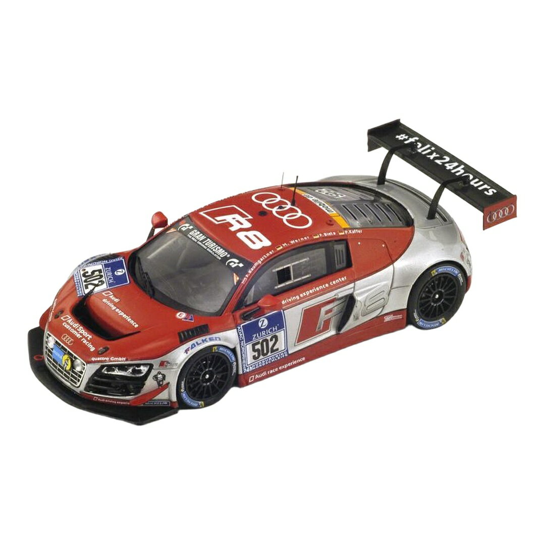 アウディ R8 LMS ウルトラ #502 24時間ニュルブルクリンク 2014 F.Baumgartner M.Werner F.Biela P.Kaffer レッド シルバー