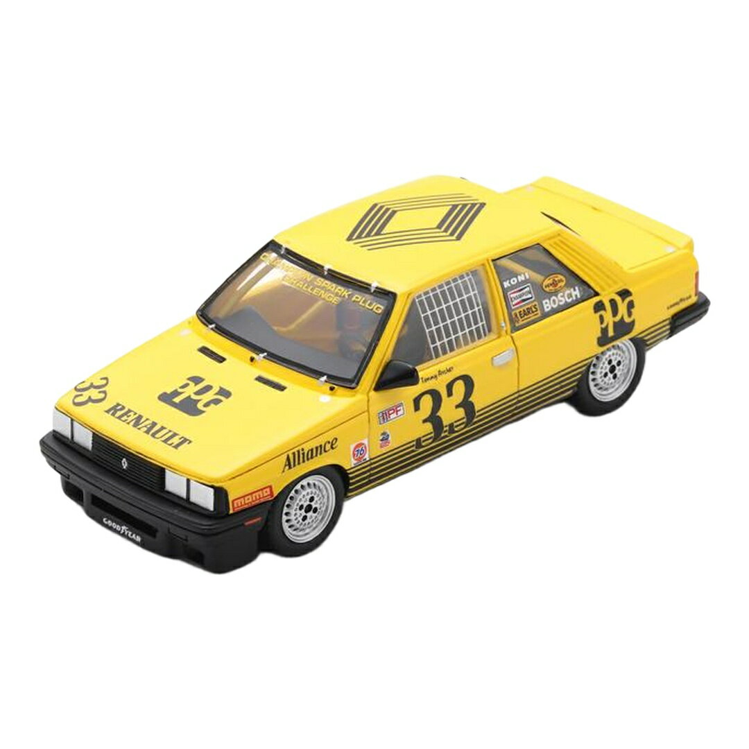 ルノー R9 アライアンス #33 ラグナ・セカ 1984 イエロー Tommy Archer / Spark 1/43 ミニカー