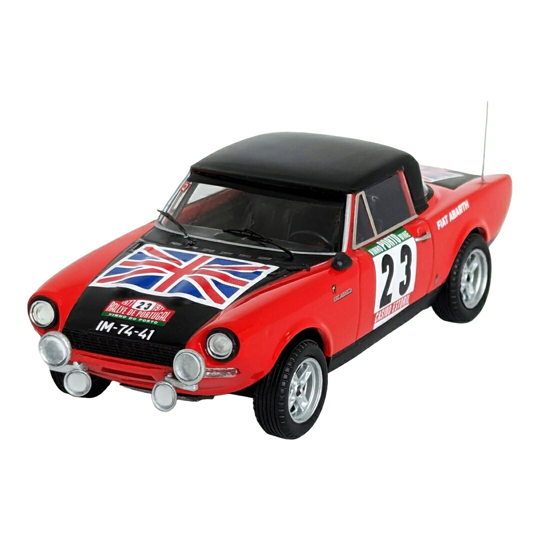 2026年発売予定 Fiatフィアット 124 Sport Spider 1600 #23 Rally Portugal 1977 Santinho Mendes Santo / Trofeu 1/43 ミニカー