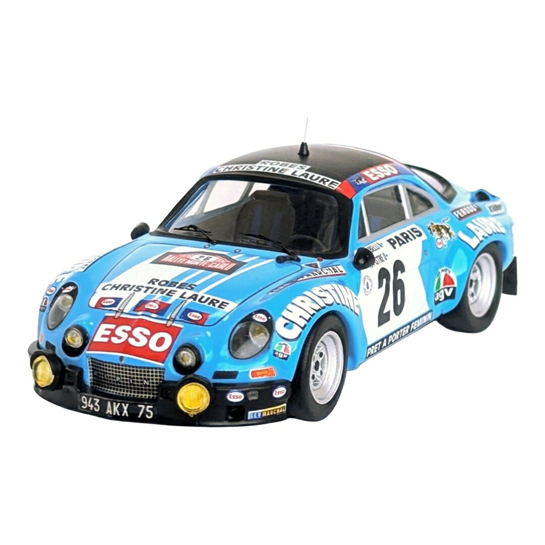 【予約】2026年発売予定 Renault Alpineルノーアルピーヌ A110 ナイトバージョン #26 ラリーモンテカルロ 1976 Alibelli/Pistre 150台限 / Trofeu 1/43 ミニカー