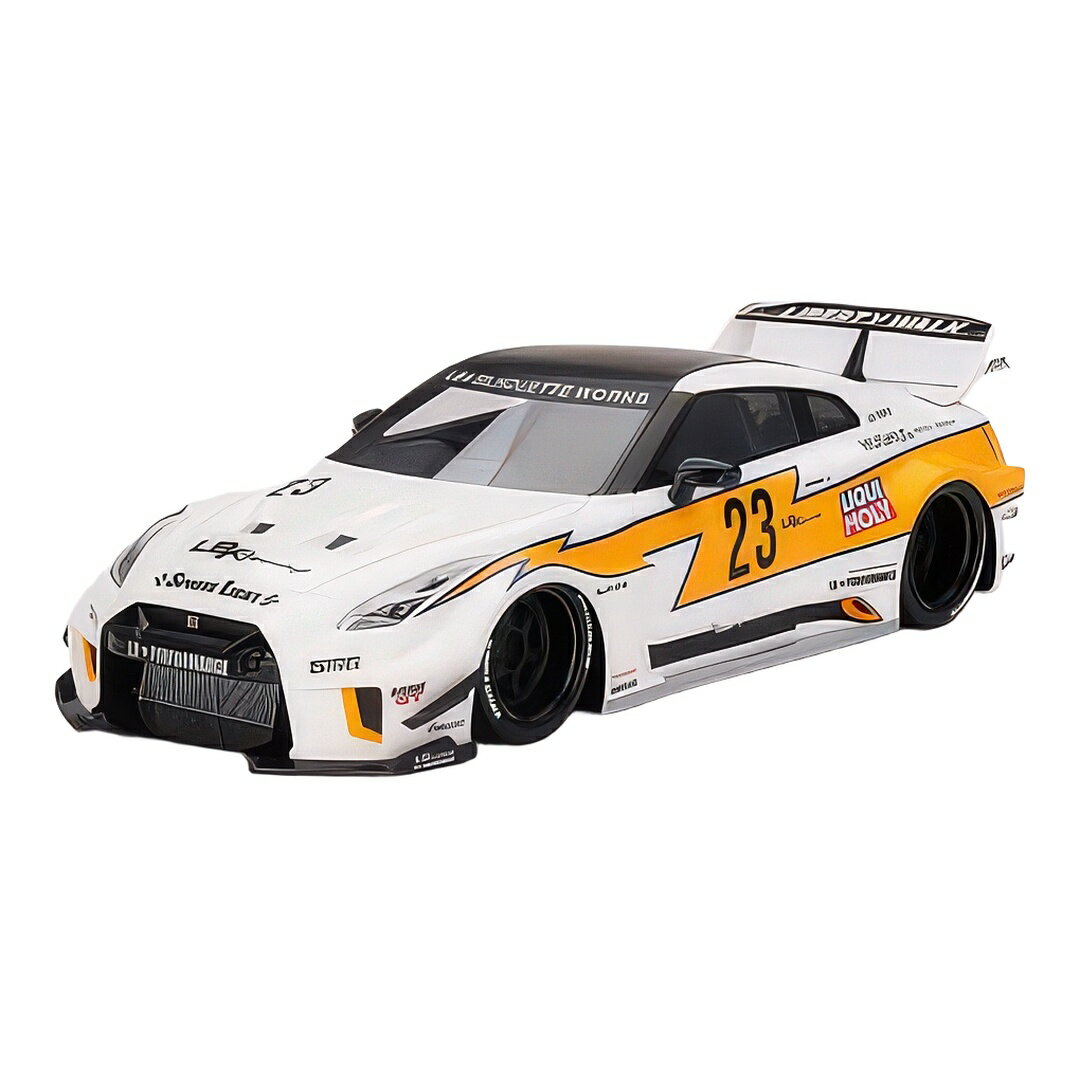 日産 GT-R LB-シルエット ワークス リバティーウォーク #23 2020 ホワイト イエロー ブラック / TrueScale 1/18 ミニカー