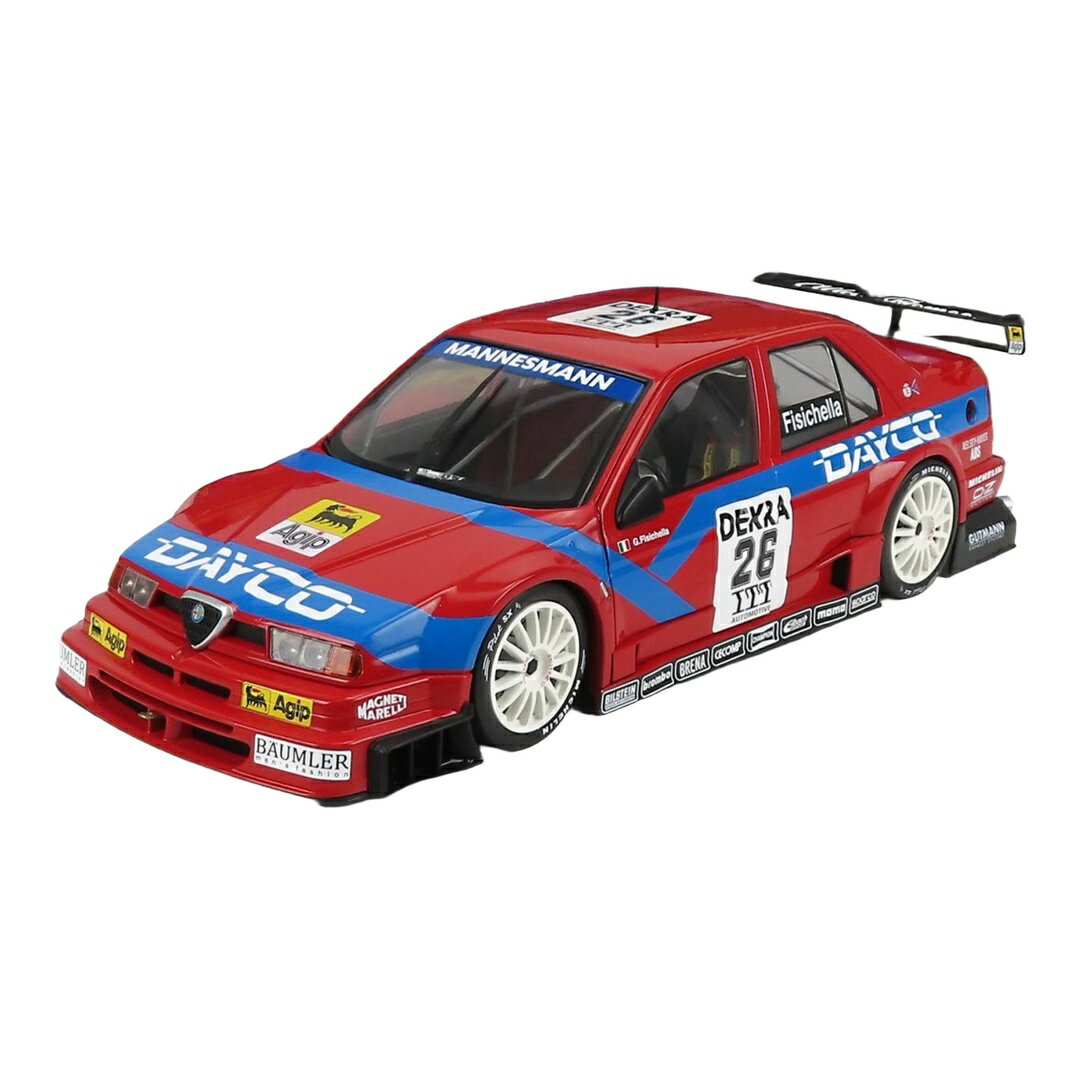 Alfa Romeoアルファロメオ 155 V6 TI #26 DTM ITC 1995 Giancarlo Fisichella レッドブルー / Werk83 1/18 ミニカー