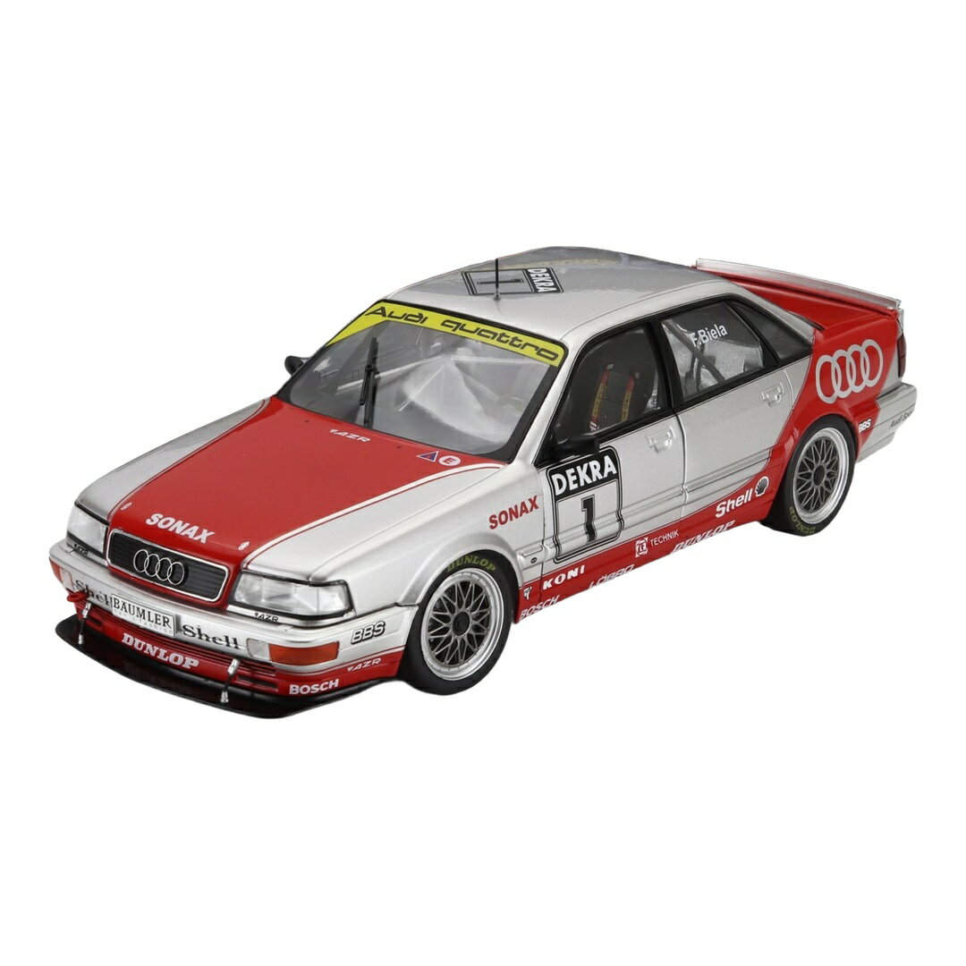 Audiアウディ QUATTRO V8 #1 DTM 1992 Frank Biela シルバー レッド / Werk83 1/18 ミニカー